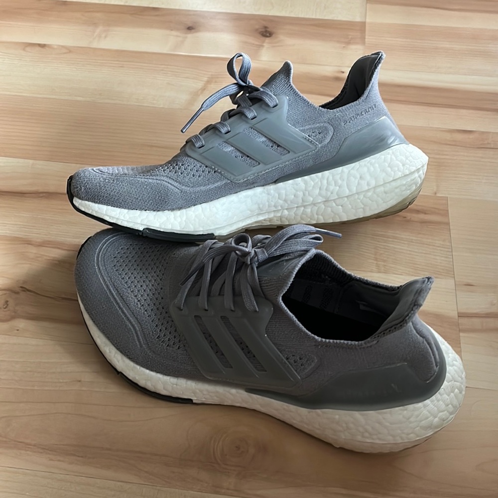 Ultraboost grey running/lifestyle shoes
